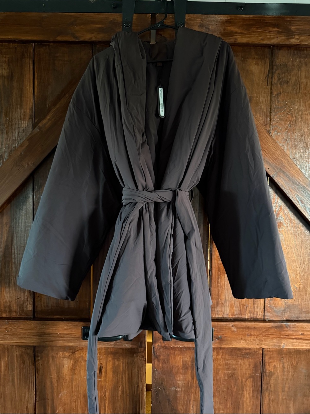 NikeSKIMS Hooded Wrapped Coat
